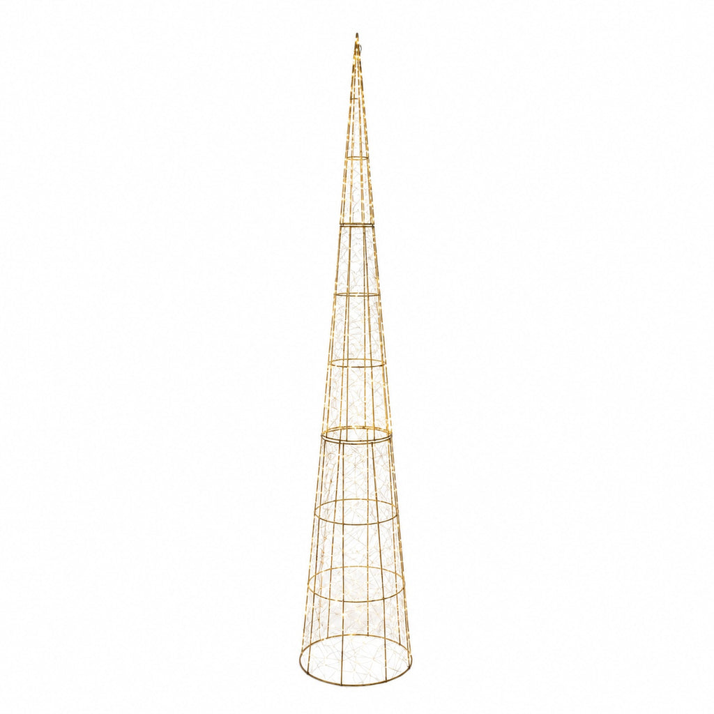 82 in. Christmas Tree Gold Wire - media 6
