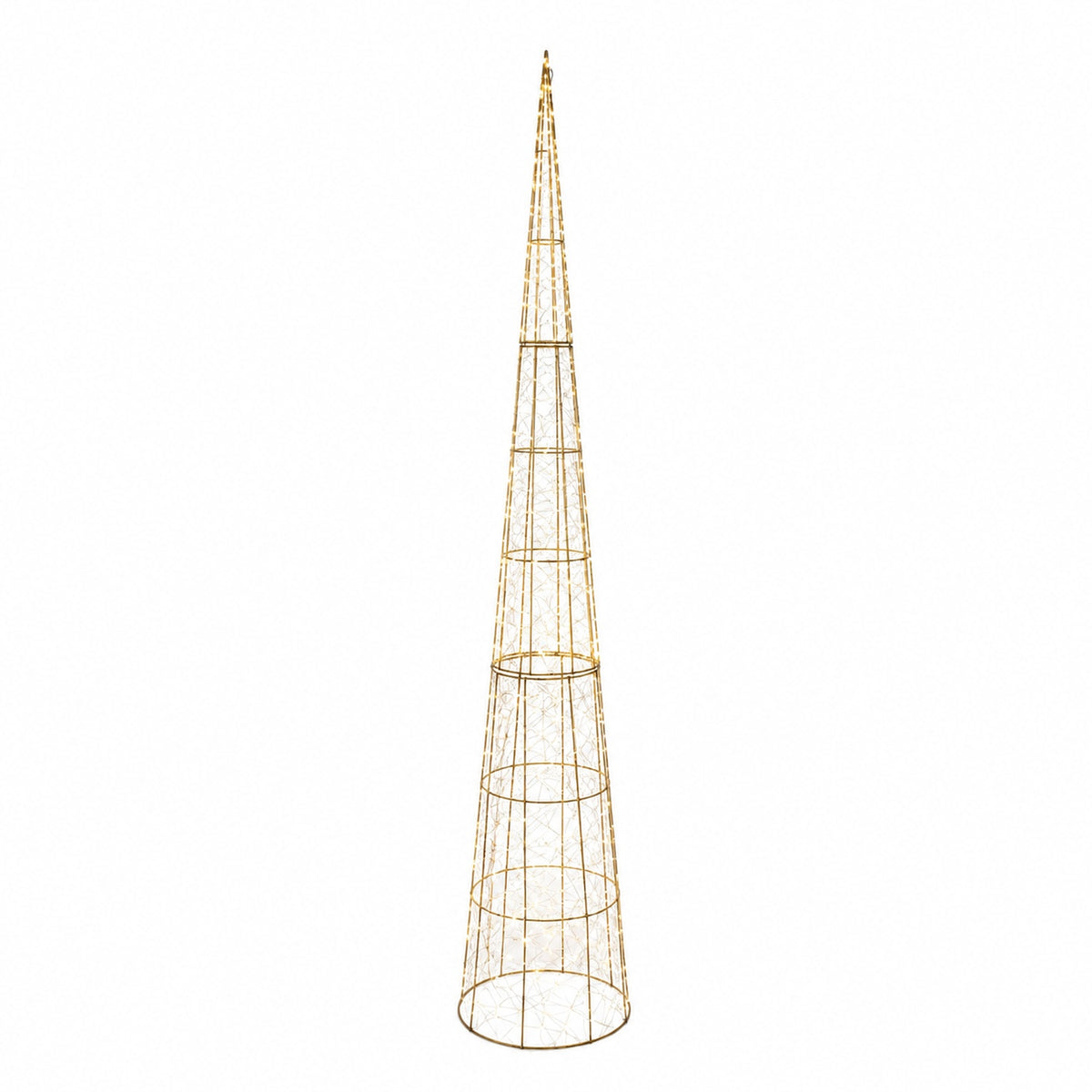 82 in. Christmas Tree Gold Wire - media 6