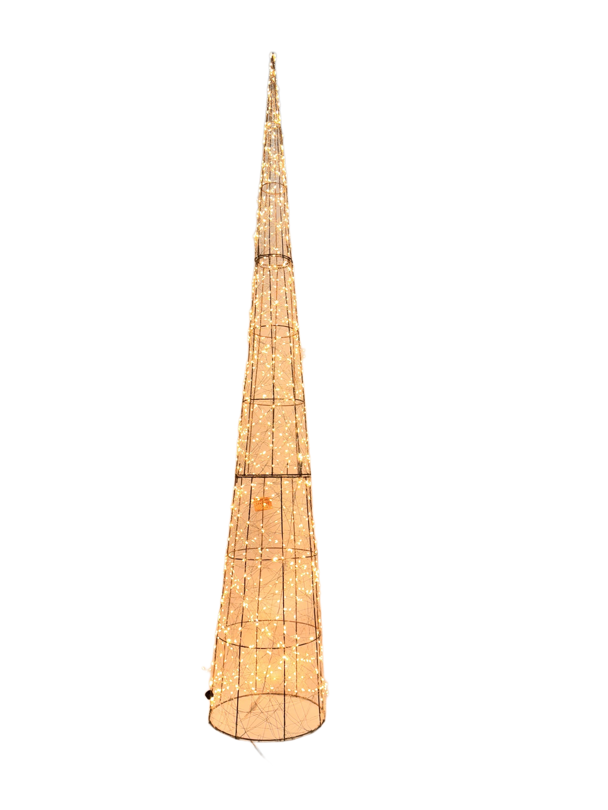 82 in. Christmas Tree Gold Wire - media 16